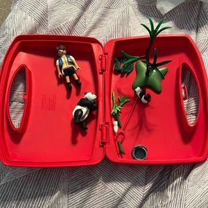 Playmobil Panda Caretaker set with carry case